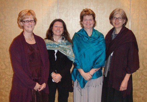 Authors Carol Muller, Ruth Hellier, Amanda Villepastour and Louise Wrazen, November 2012
